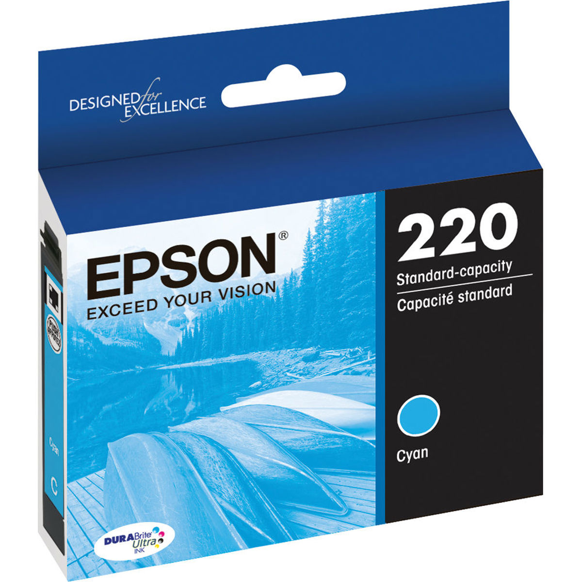 

Epson T220 DURABrite Ultra Ink Standard Capacity Cartridge, Cyan