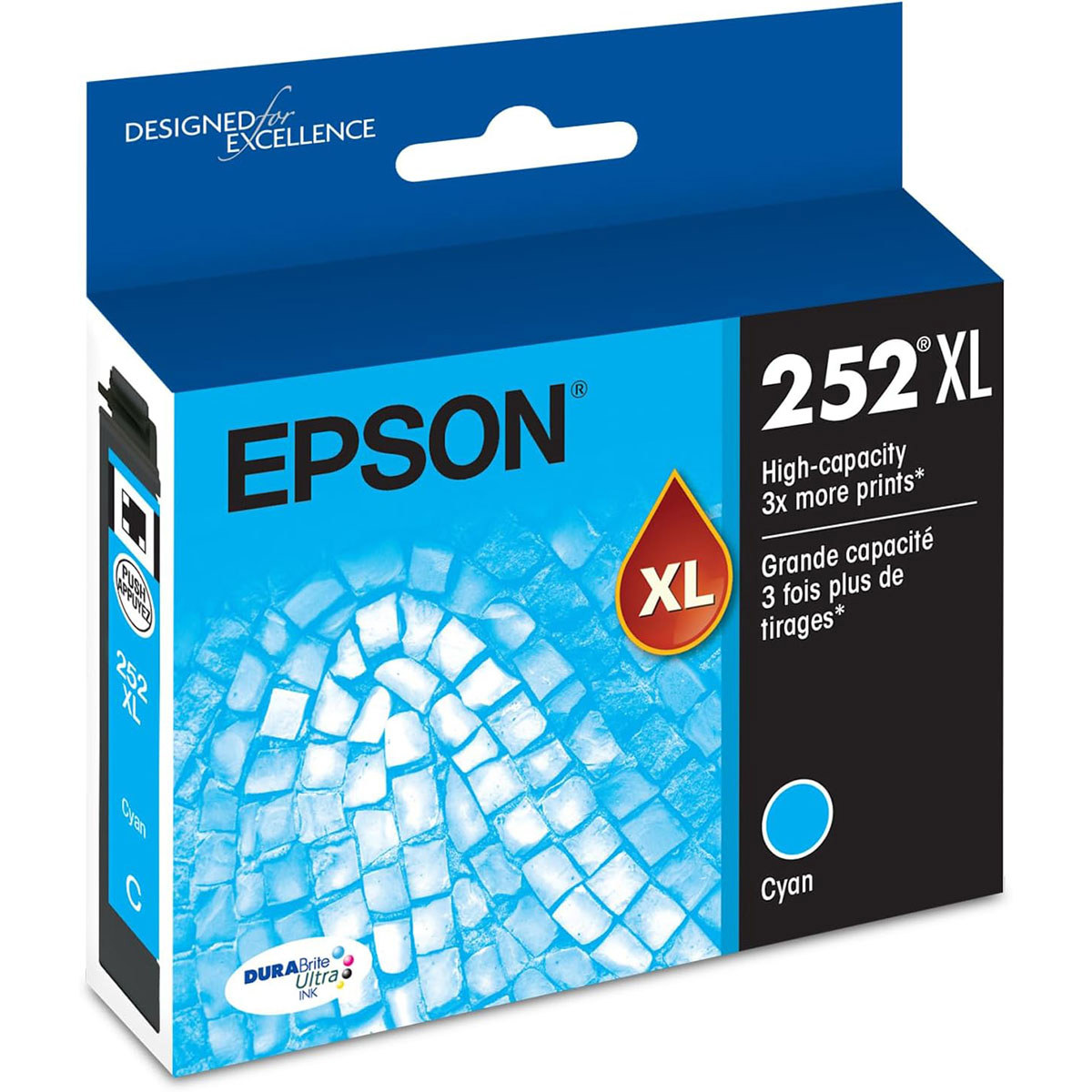 

Epson DURABrite Ultra XL T252XL High Cyan Ink Cartridge for WorkForce Printer