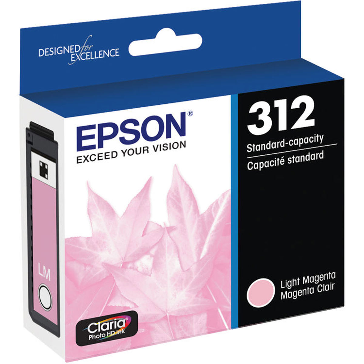 

Epson T312 Claria Standard Capacity Ink Cartridge Light Magenta