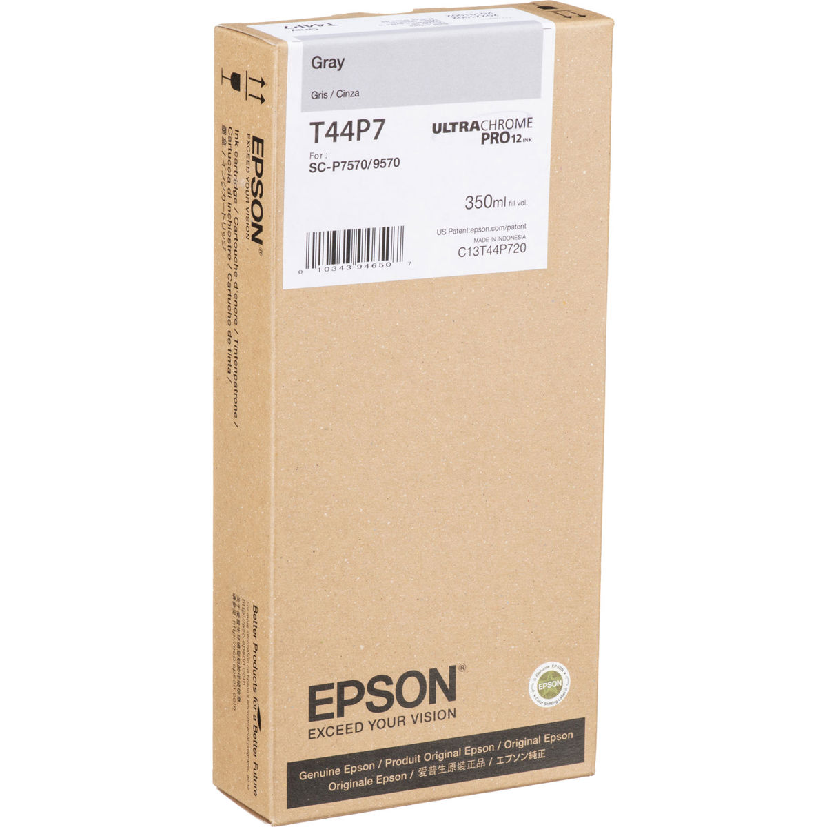 

Epson UltraChrome PRO12 350ml Light Black Ink Cartridge for SureColorP7570/P9570
