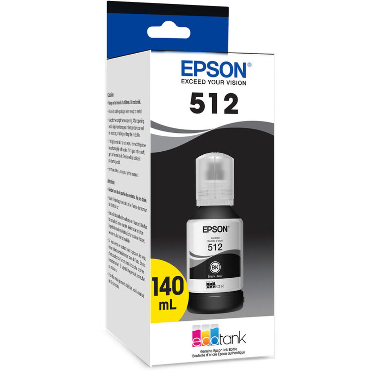 

Epson T512 Pigment Black Ink Bottle with Sensormatic