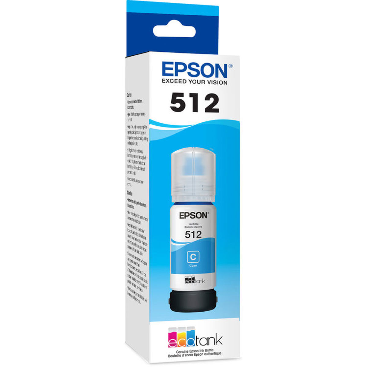 

Epson T512 Dye Cyan Ink Bottle with Sensormatic