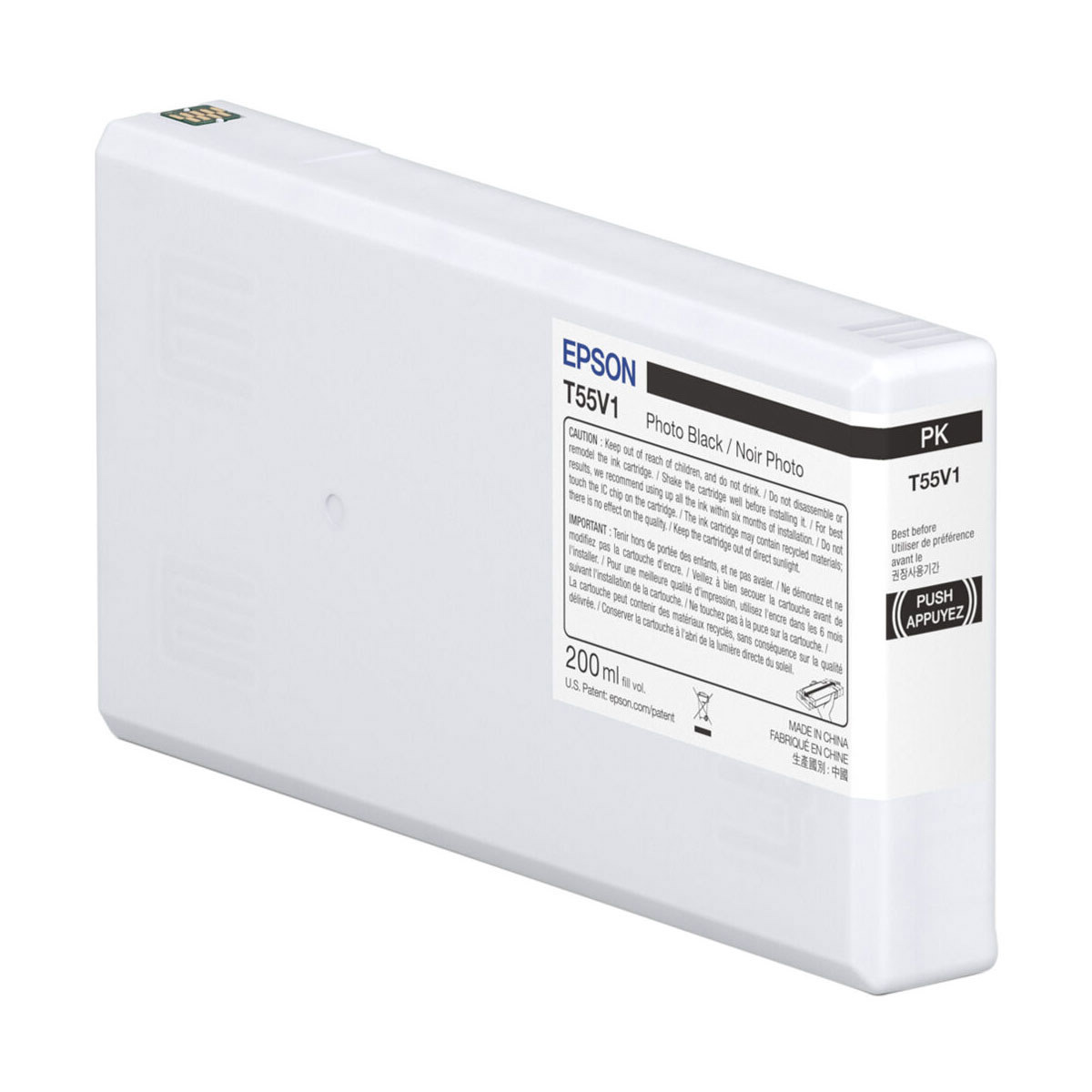 

Epson UltraChrome PRO10 T55V 200ml Photo Black Ink Cartridge for SureColor P5370