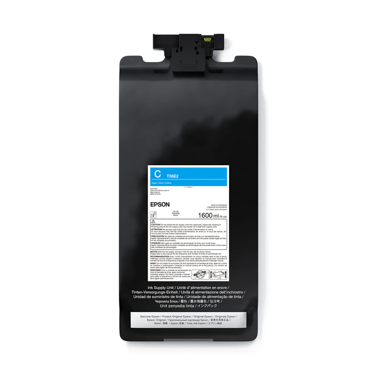 

Epson T56E UltraChrome PRO12 1.6L Ink Cartridge for SureColor P20570 64" Printer Cyan