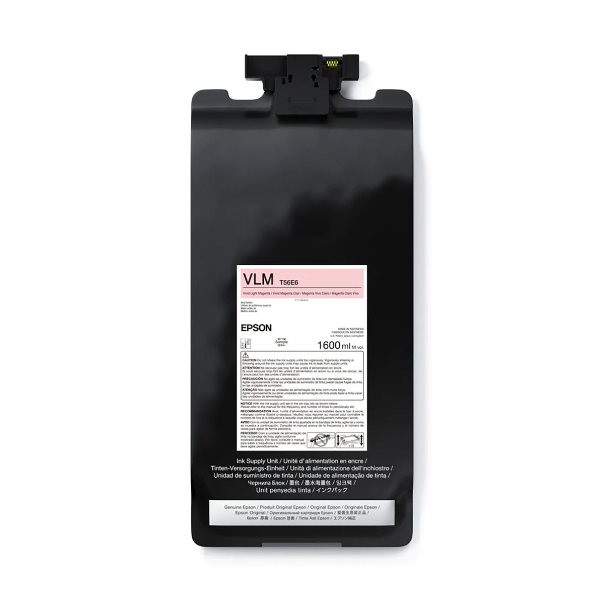 

Epson T56E UltraChrome PRO12 1.6L Ink Cartridge for SureColor P20570 64" Printer Vivid Light Magenta