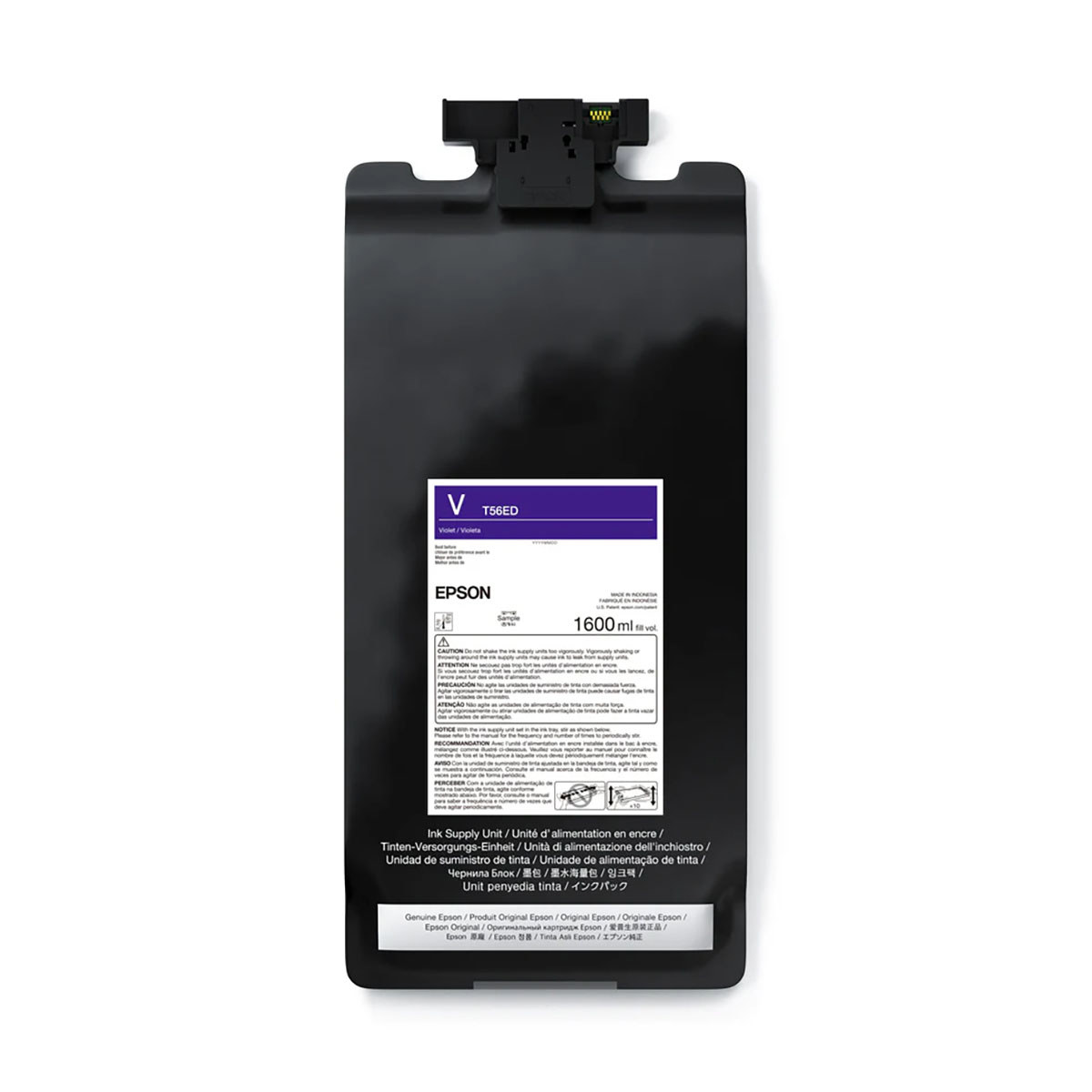 

Epson T56E UltraChrome PRO12 1.6L Ink Cartridge for SureColor P20570 64" Printer Violet