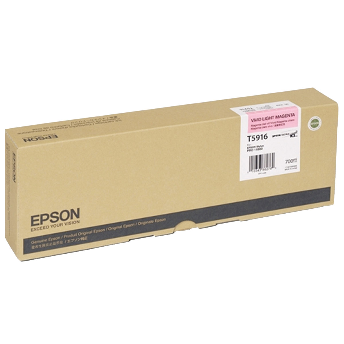 

Epson T591600 700ml K3 Pigment Ink for Stylus Pro 11880, Vivid Light Magenta