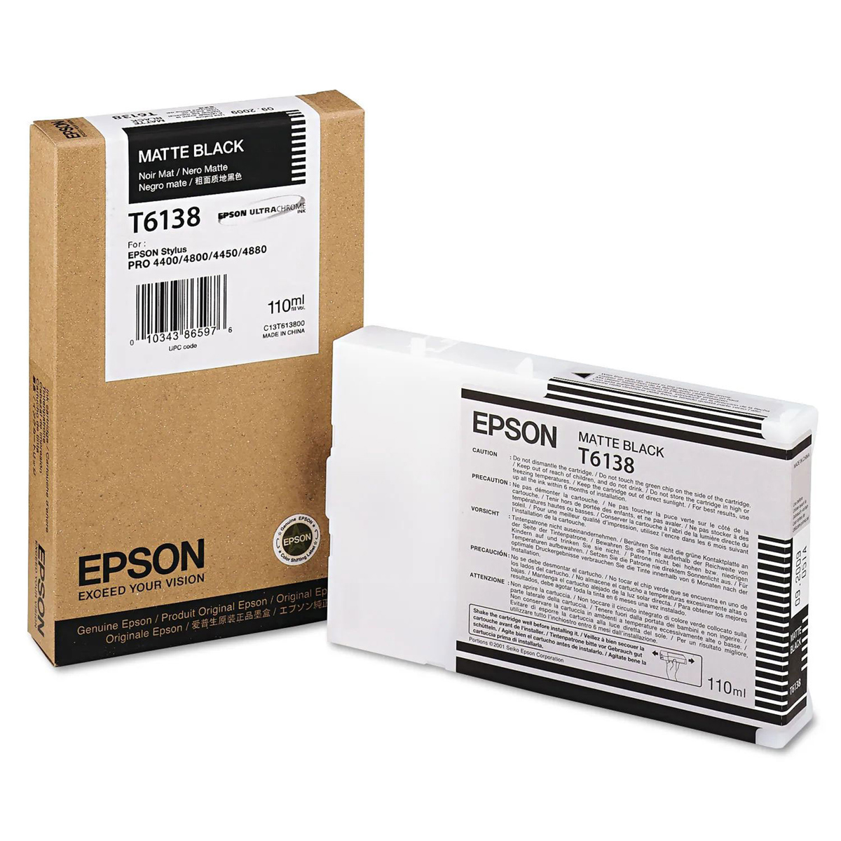 

Epson UltraChrome 110ml Matte Black 4880 Printer Ink
