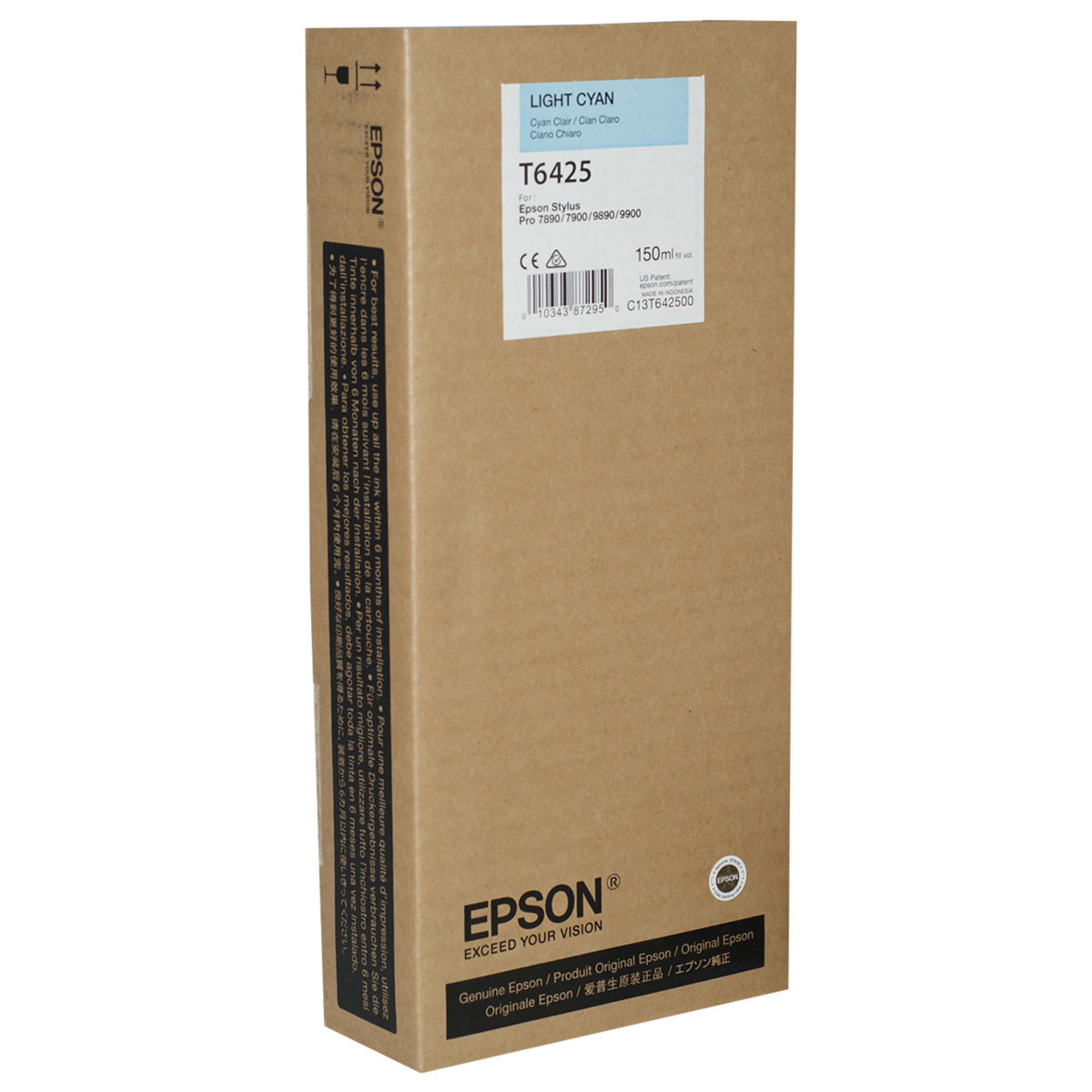 

Epson T642500 UltraChrome HDR Light Cyan Printer Ink