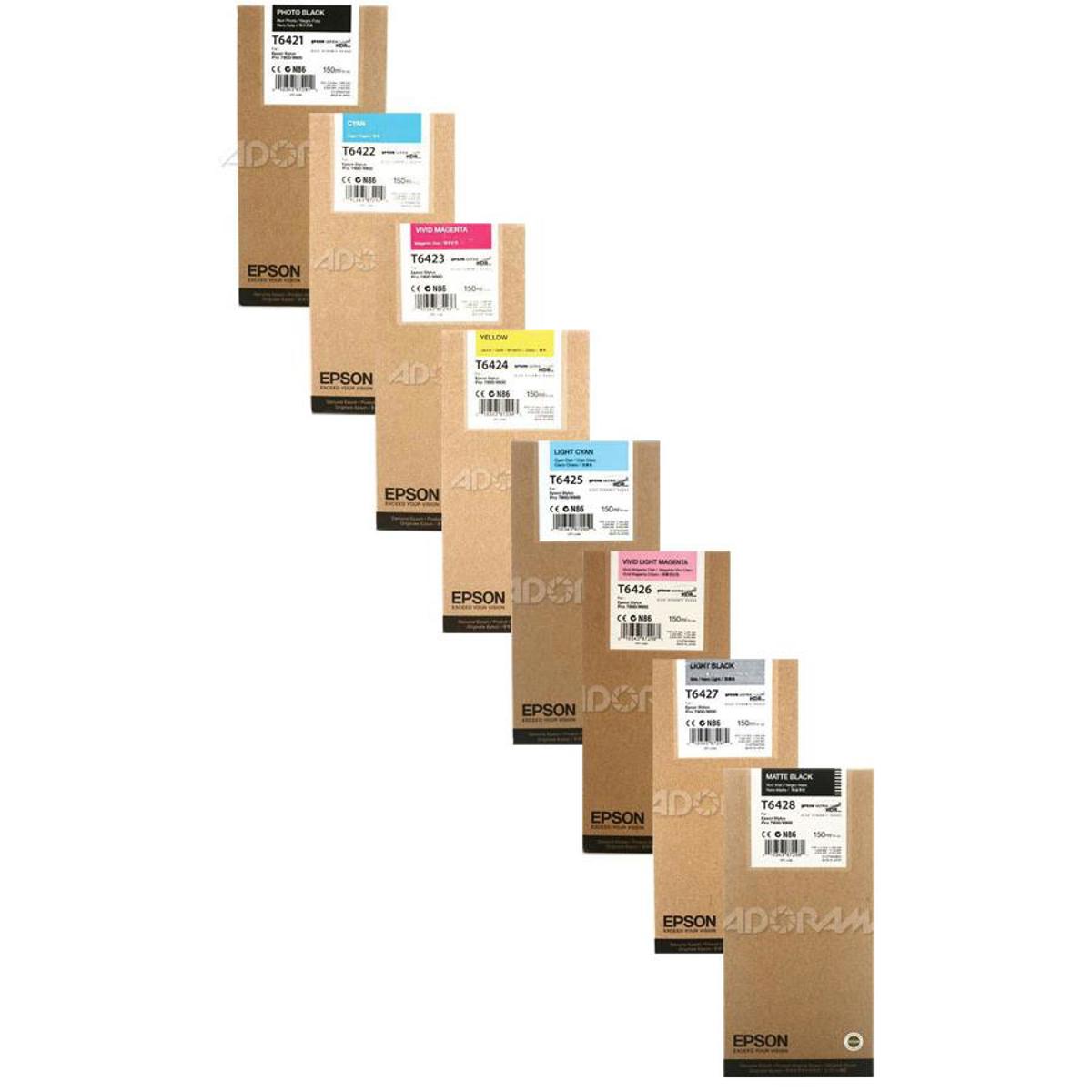 

Epson T642k UltraChrome HDR Photo/Matte Black Ink Set for 7890/9890/7900/9900