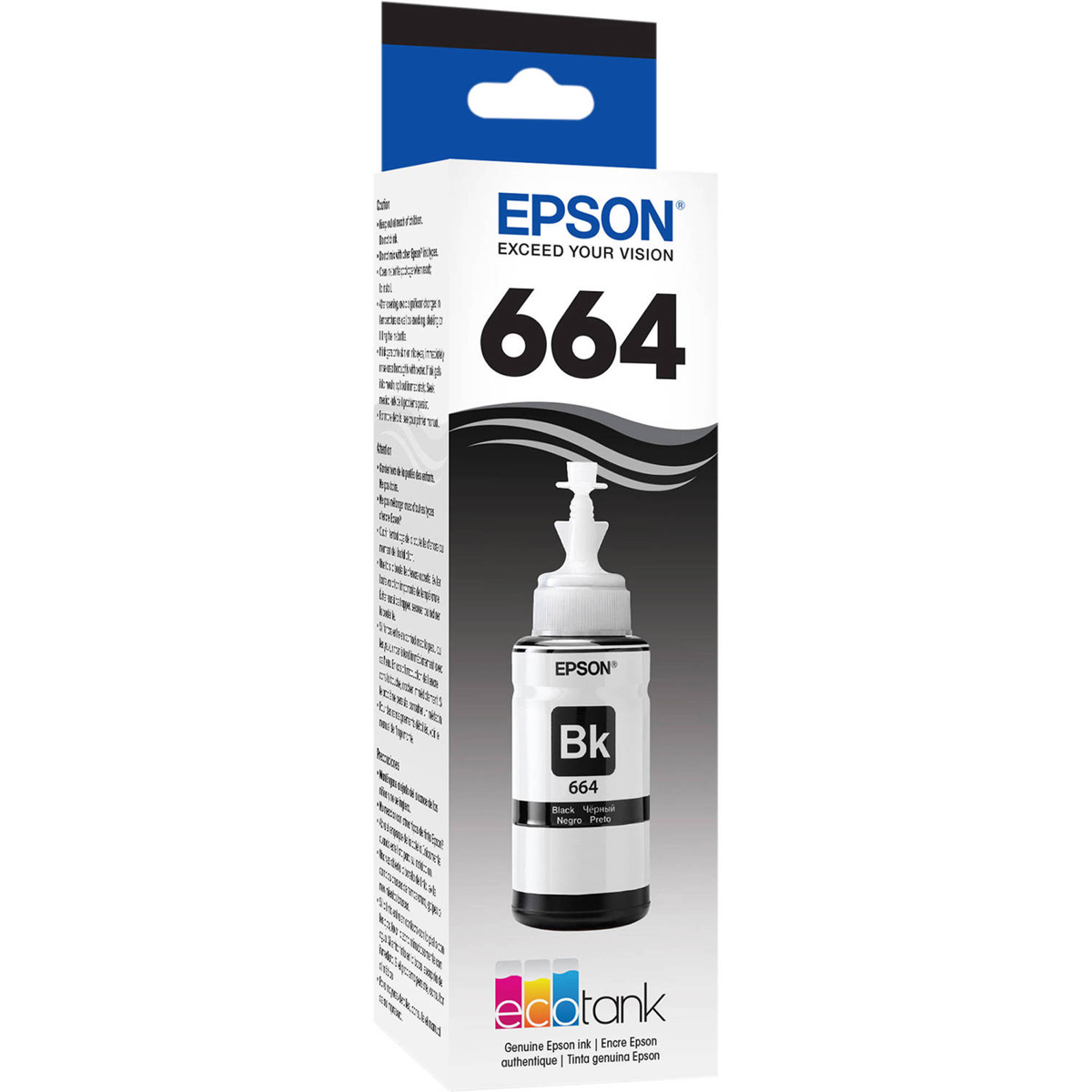 

Epson T664 70ml Ink Bottle for ET-2500, ET-2550 and ET-4500 Printers, Black