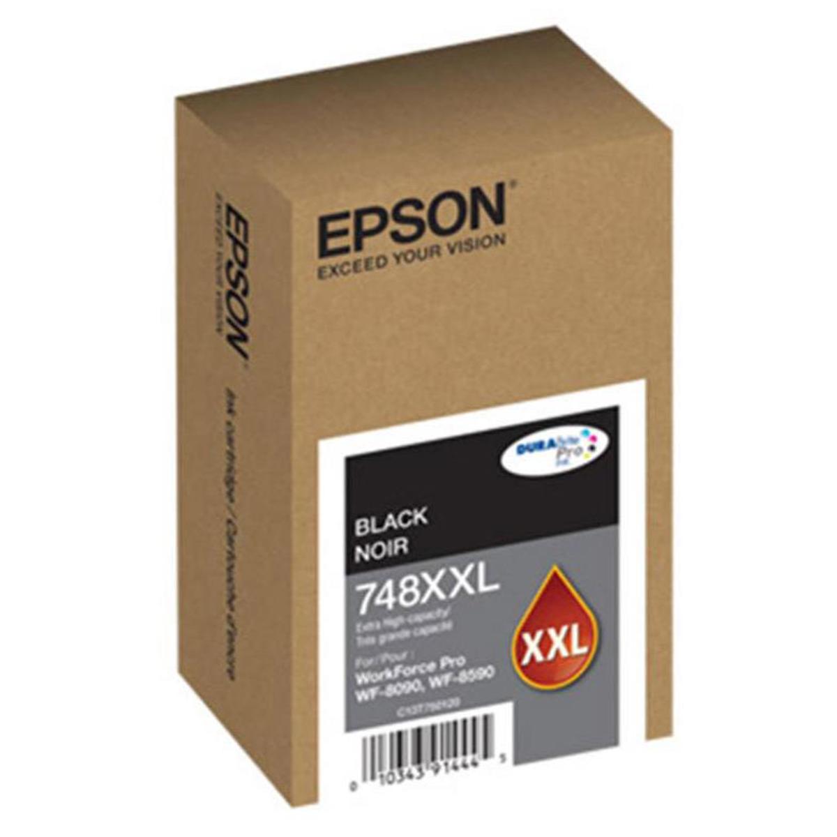 

Epson DURABrite Pro 748XXL Extra High Capacity Black Ink Cartridge, 10000 Yield