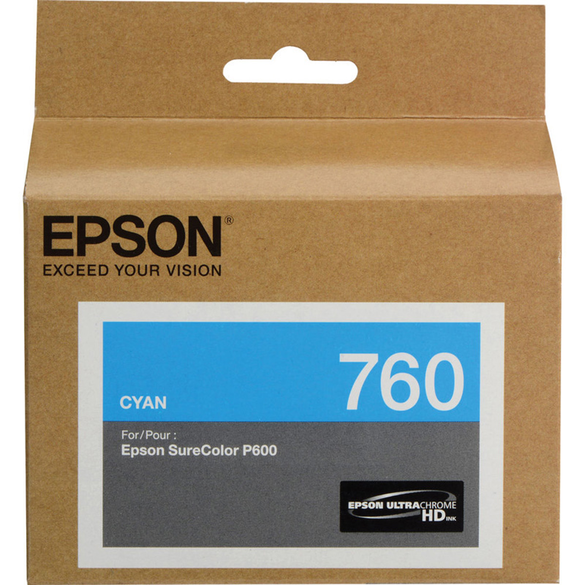 

Epson T760 Ultrachrome HD Ink Cartridge, Cyan