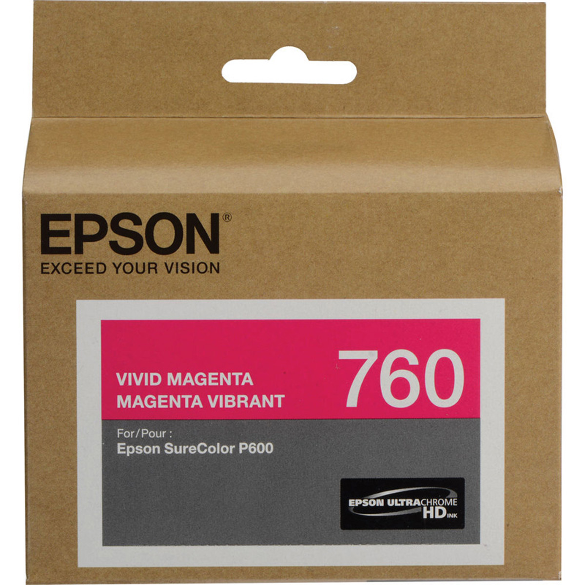 

Epson T760 Ultrachrome HD Ink Cartridge, Vivid Magenta