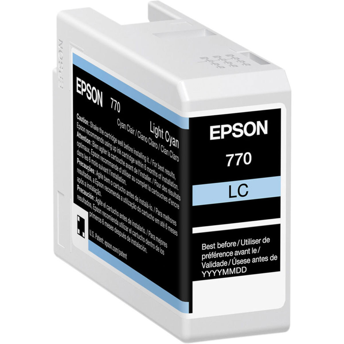 

Epson T770 UltraChrome PRO10 Light Cyan Ink Cartridge for SureColor P700, 25ml