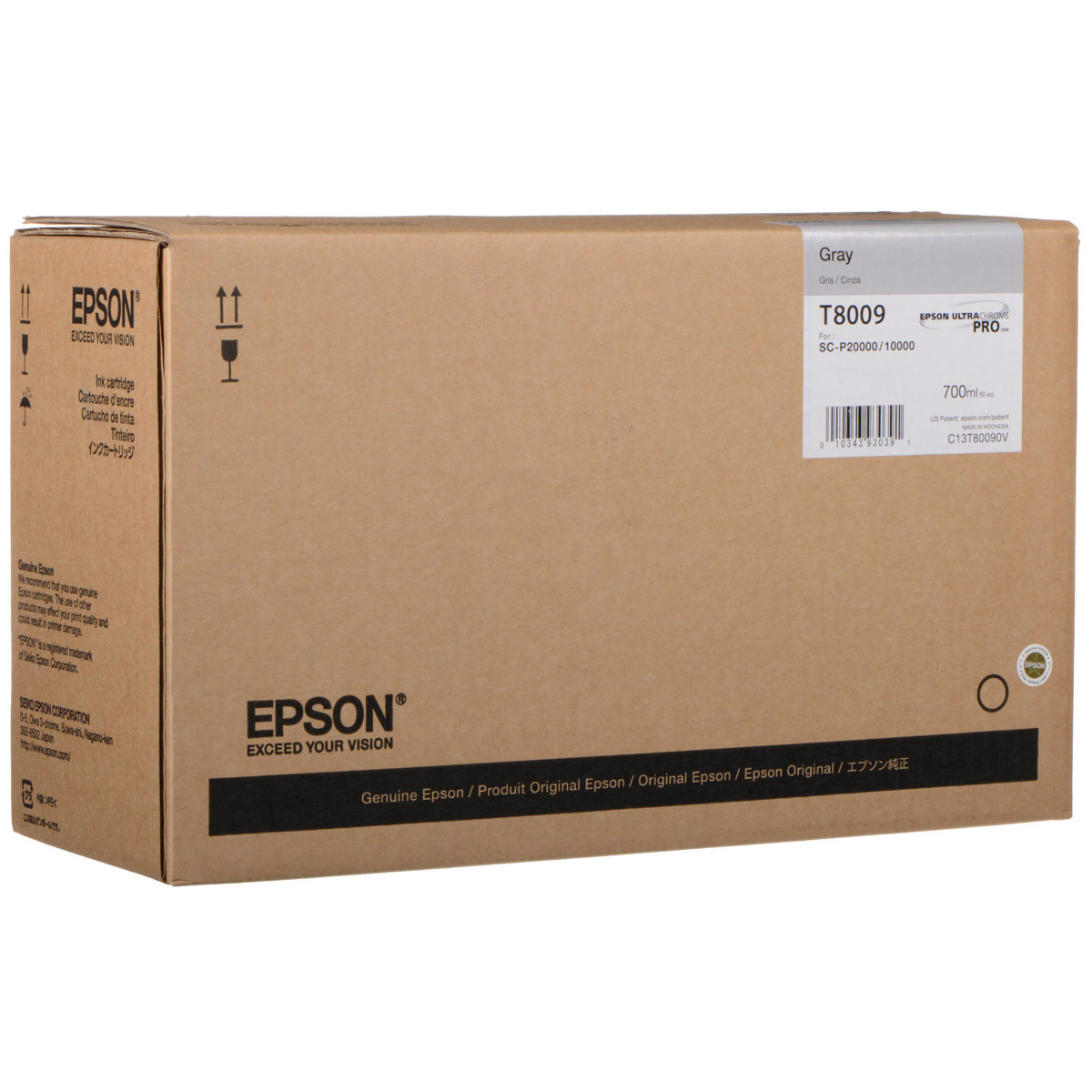 

Epson UltraChrome PRO 700ml Gray Ink Cartridge