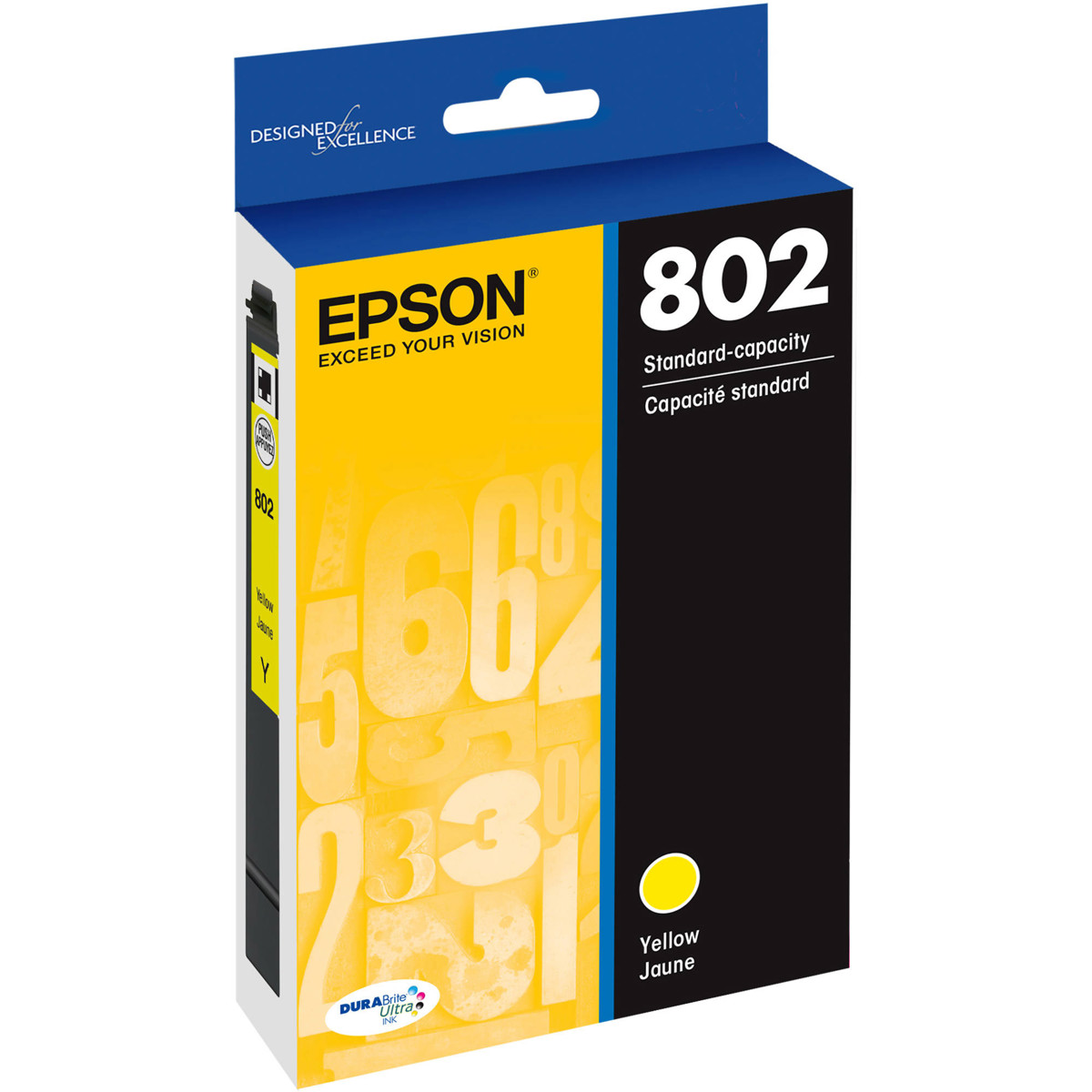

Epson T802 Standard Capacity Yellow DURABrite Ultra Ink Cartridge