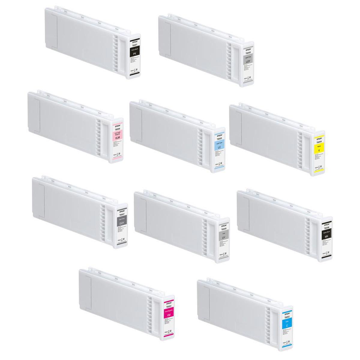

Epson UltraChrome PRO 700ml Complete Set Ink Cartridges for SureColor P10000/P2