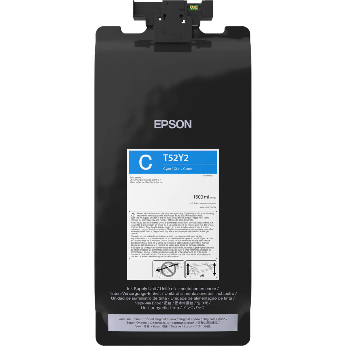 

Epson T52Y UltraChrome XD3 1.6L High Capacity Ink Cartridge Cyan