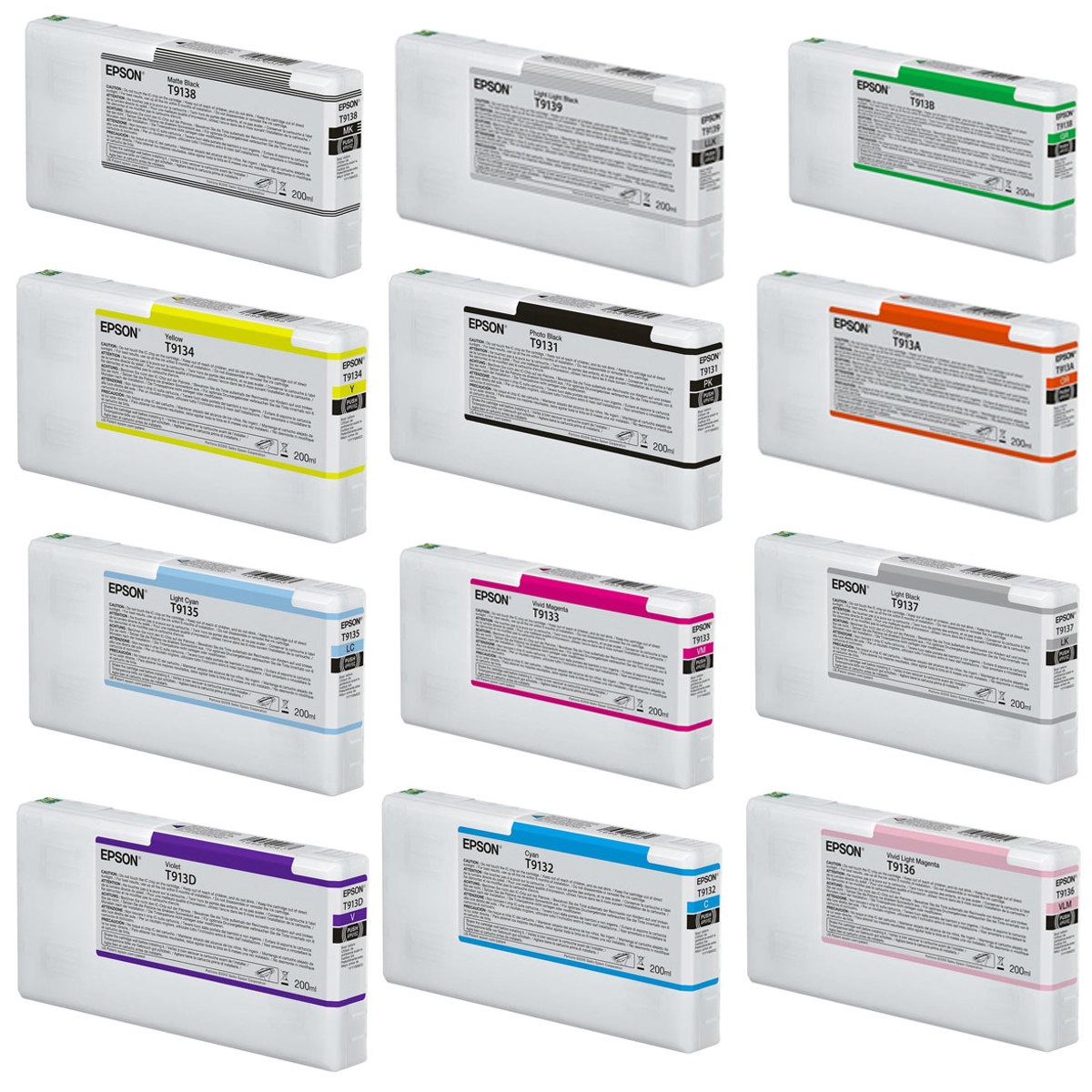 

Epson Ultrachrome HDX Ink Cartridge (200 ML) Full Bundle