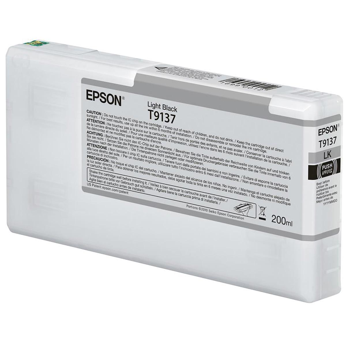 

Epson Ultrachrome HDX 200ml Light Black Pigment Ink Cartridge for SC-P5000