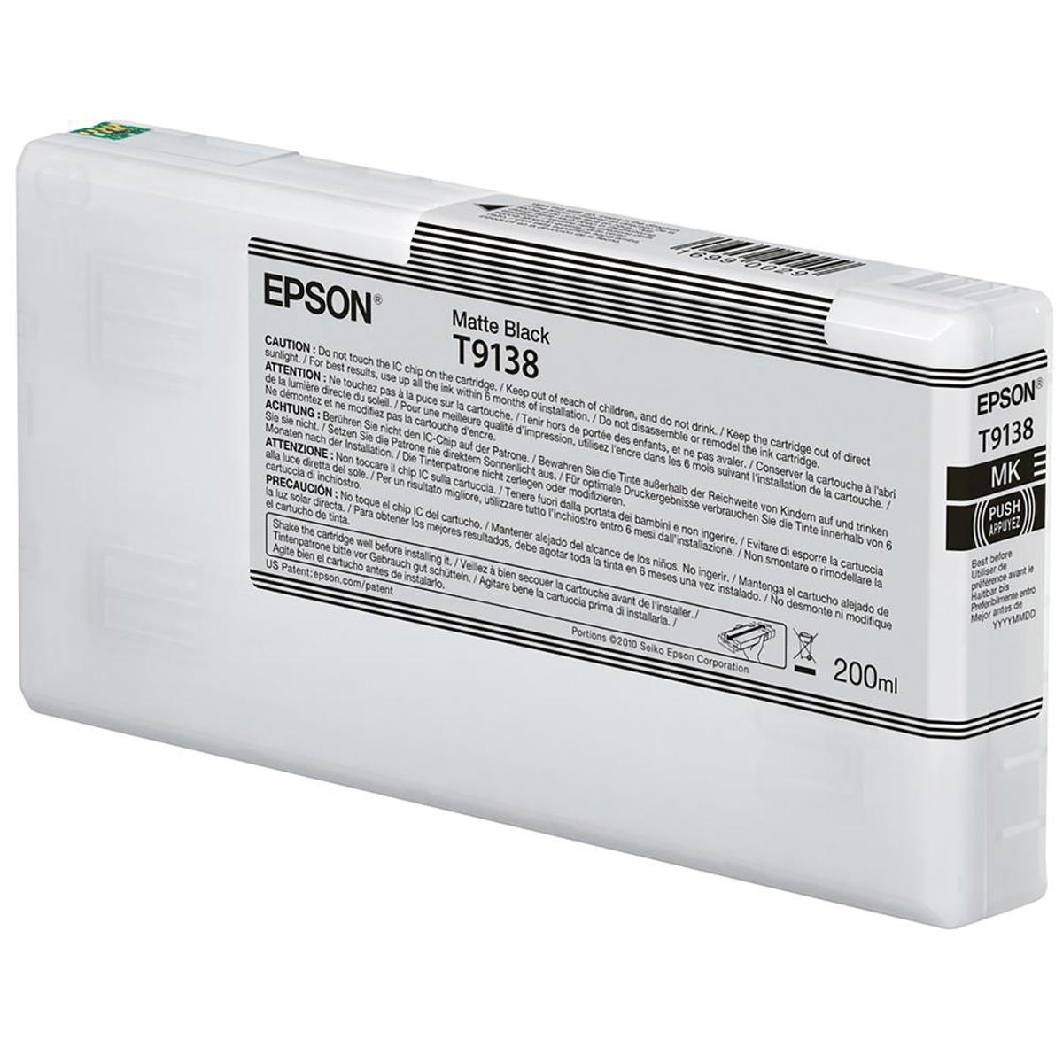

Epson Ultrachrome HDX 200ml Matte Black Pigment Ink Cartridge for SC-P5000
