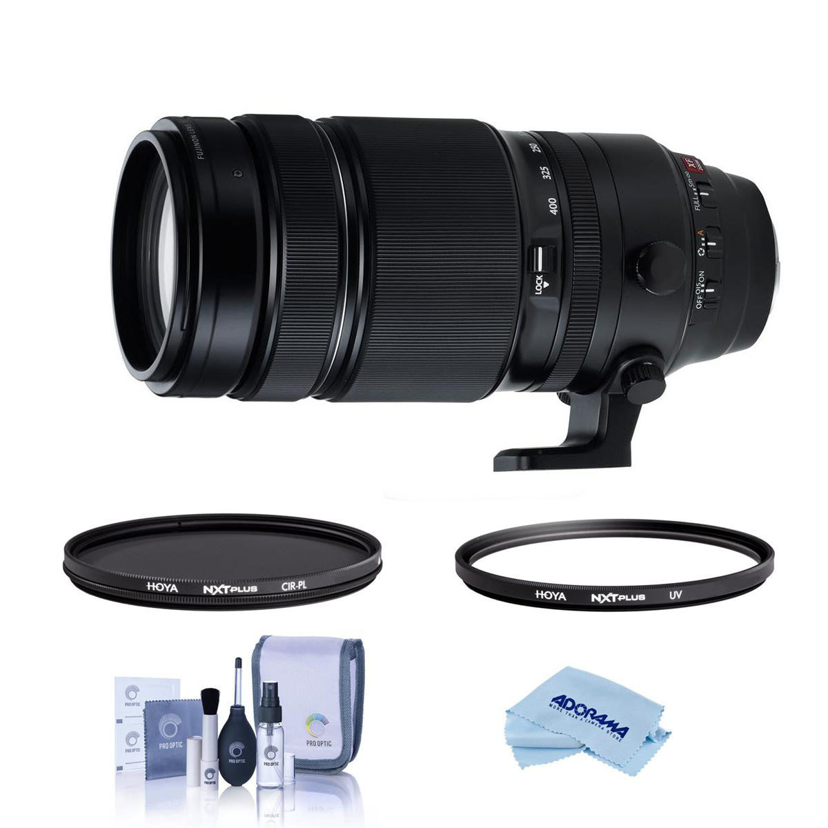 

Fujifilm XF 100-400mm f/4.5-5.6 R LM OIS WR Lens with Filter Kit & Cleaning Kit