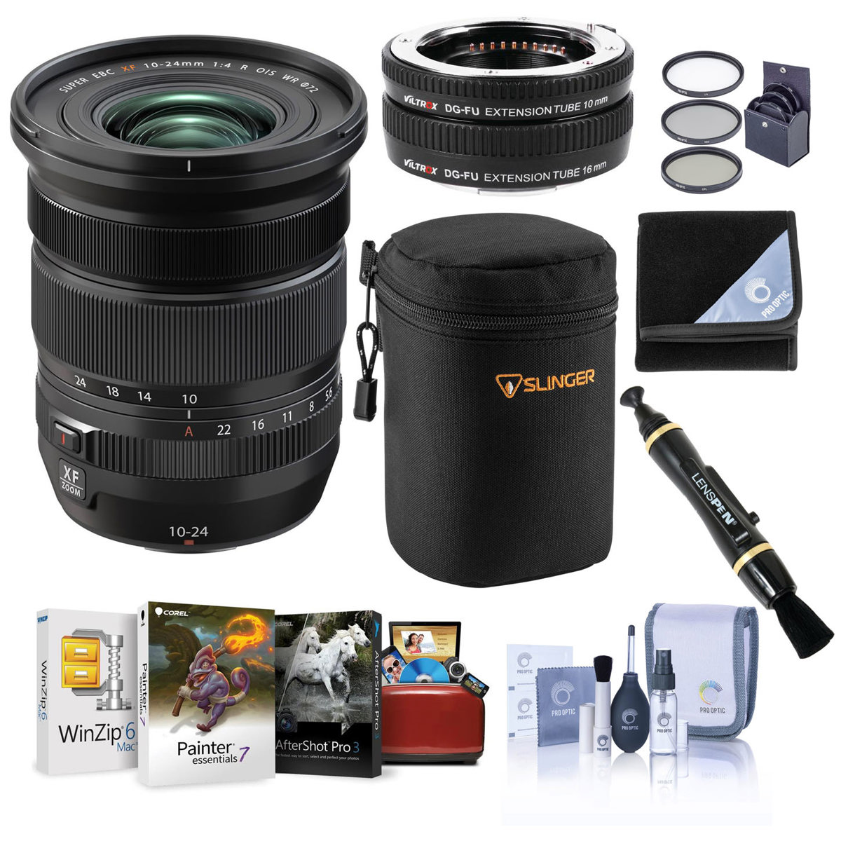 

Fujifilm XF10-24mm f/4 R OIS WR Lens with Extension Tube, Mac Software & Acc Kit