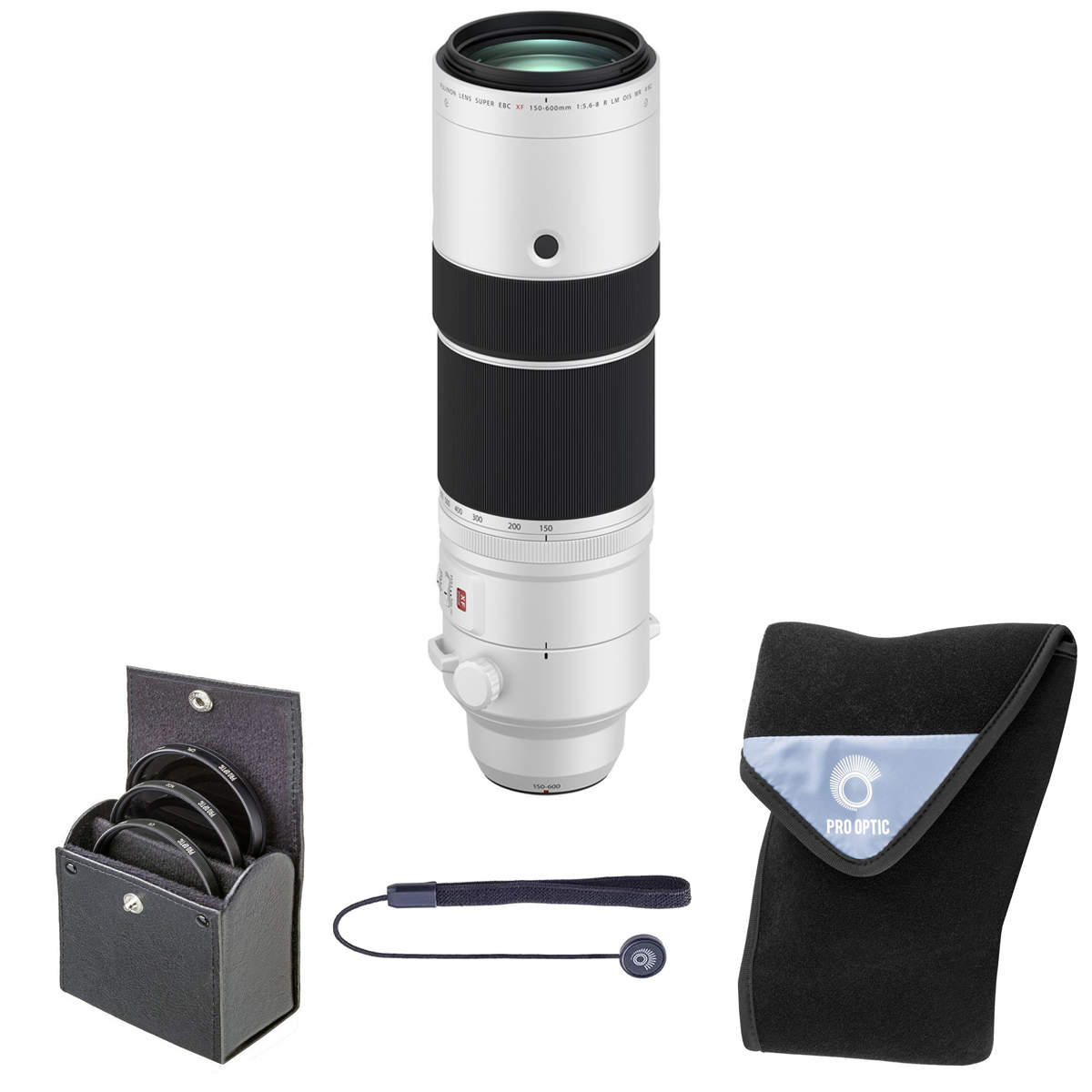 

Fujifilm XF 150-600mm f/5.6-8 R LM OIS WR Lens, with 82mm Filter Kit & Lens Wrap