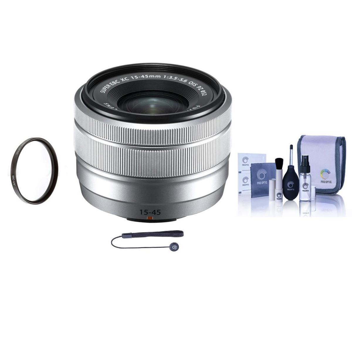 

Fujifilm XC 15-45mm f/3.5-5.6 OIS PZ Lens, Silver with Free Accessories Kit