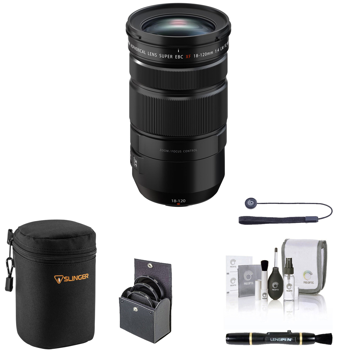

Fujifilm XF 18-120mm f/4 LM PZ WR Lens with Essential Accessories Kit