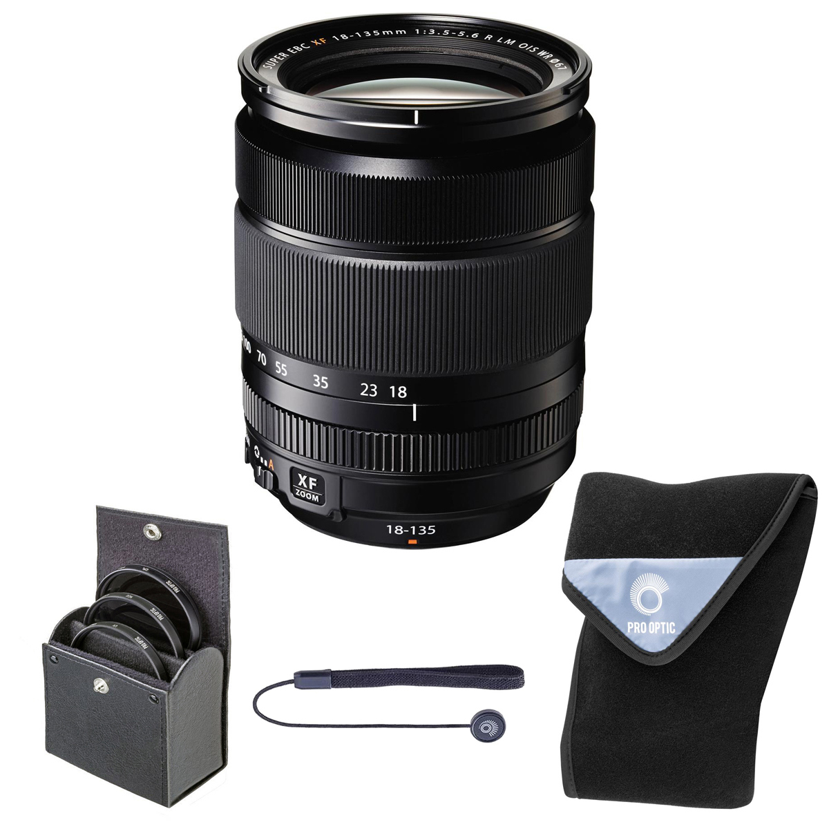 

Fujifilm XF 18-135mm f/3.5-5.6 R LM OIS WR Lens, w/67mm Filter Kit and Lens Wrap
