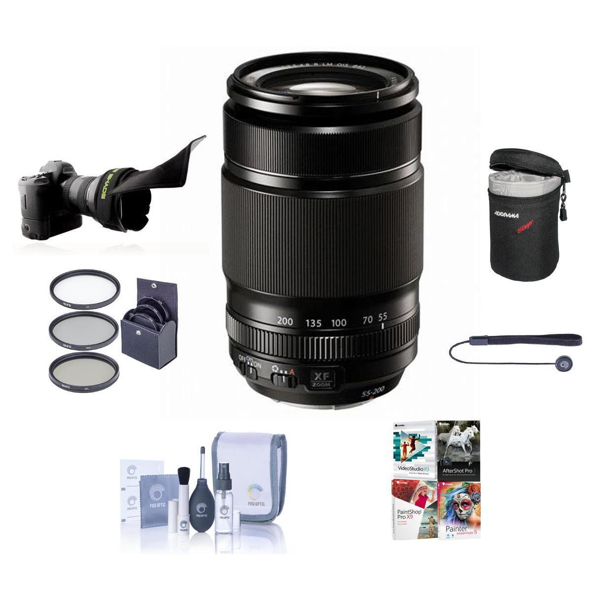 

Fujifilm XF 55-200mm f/3.5-4.8 R LM OIS Lens with PC Software & Accessories Kit