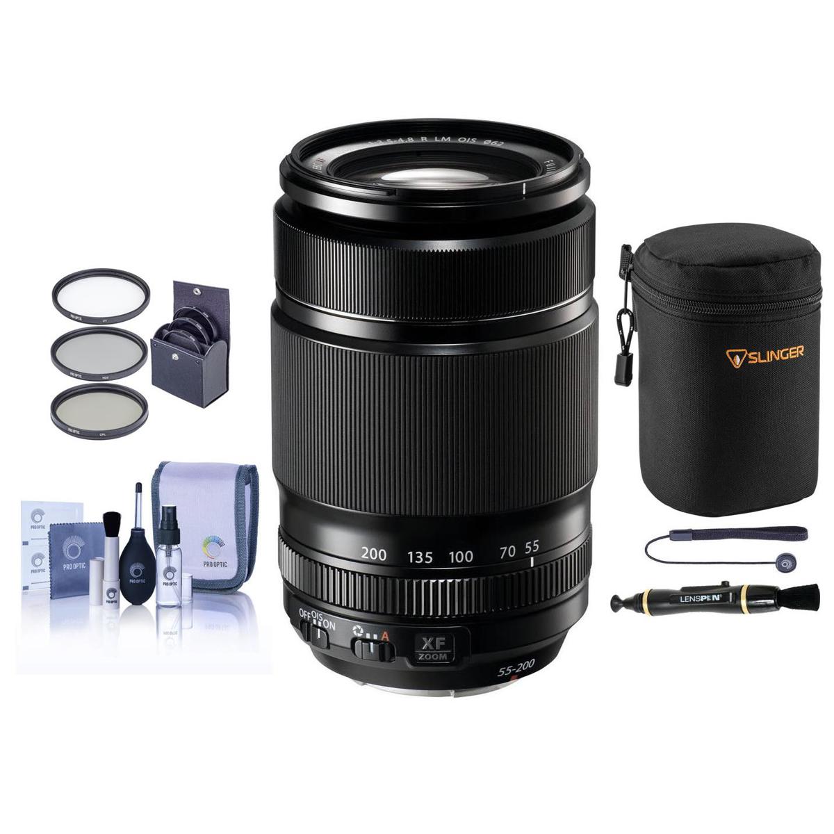 

Fujifilm XF 55-200mm f/3.5-4.8 R LM OIS Lens, with 62mm Filter Kit & Lens Pouch