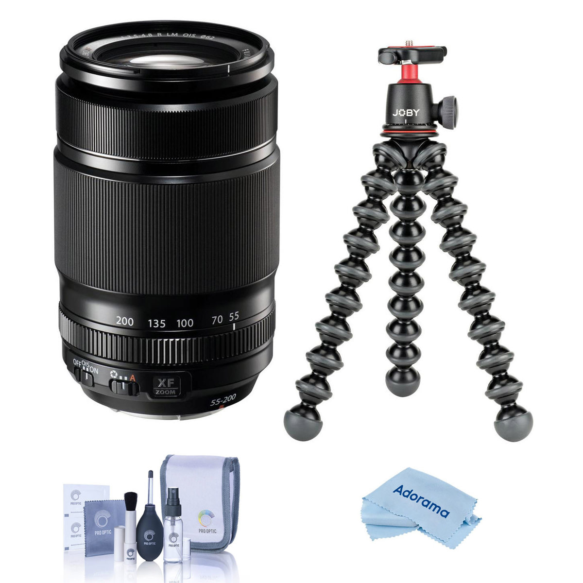 

Fujifilm XF 55-200mm f/3.5-4.8 R LM OIS Lens with GorillaPod 3K Tripod Kit