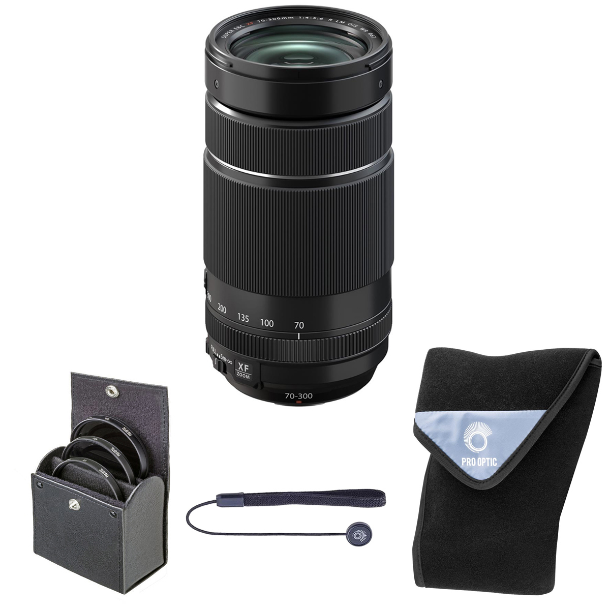 

Fujifilm XF 70-300mm f/4-5.6 R LM OIS WR Lens, Black w/67mm Filter Kit,Lens Wrap