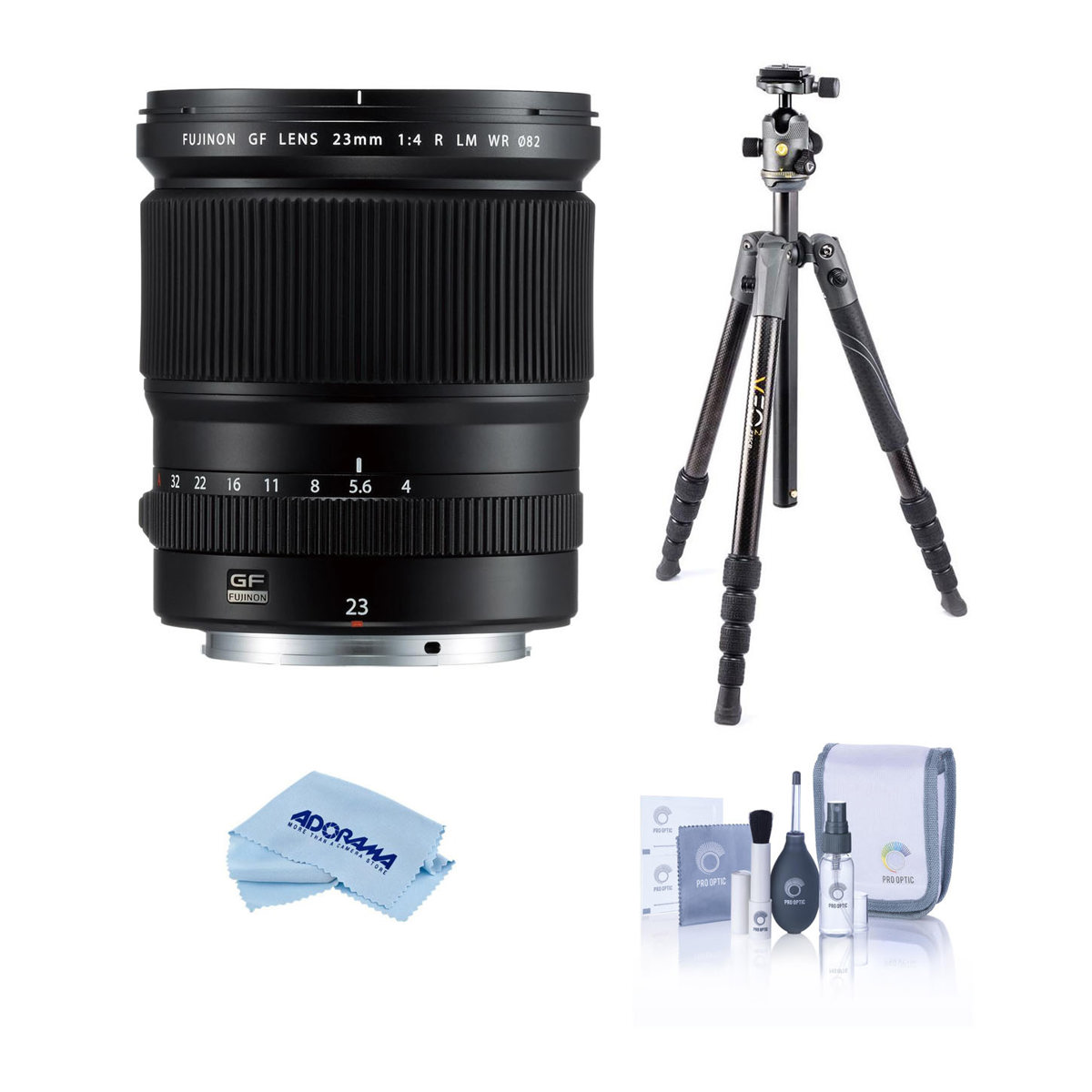 

Fujifilm GF 23mm f/4 R LM WR Lens with Vanguard VEO 2 GO 235CB CF Tripod Kit