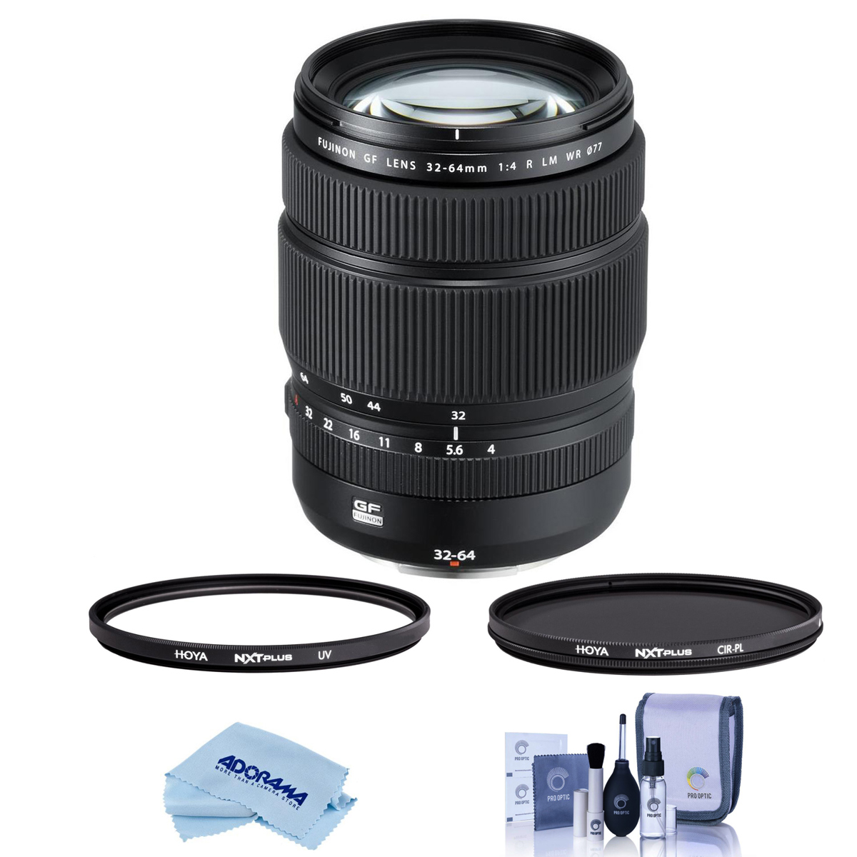 

Fujifilm GF 32-64mm f/4 R LM WR Lens with Filter Kit