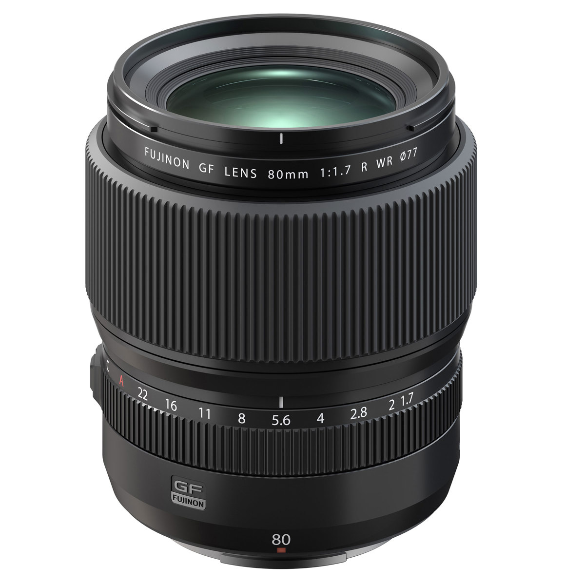 

Fujifilm GF 80mm f/1.7 R WR Lens, Black