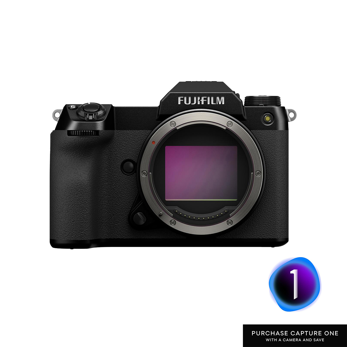 

Fujifilm GFX50S II Mirrorless Camera Body, Black with Capture One Pro Software