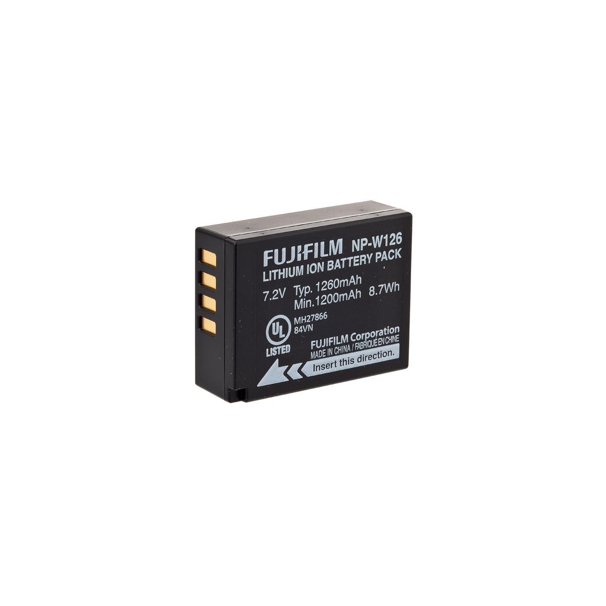Image of Fujifilm NP-W126 7.2V 1260mAh Lithium-Ion Battery for Digital Cameras
