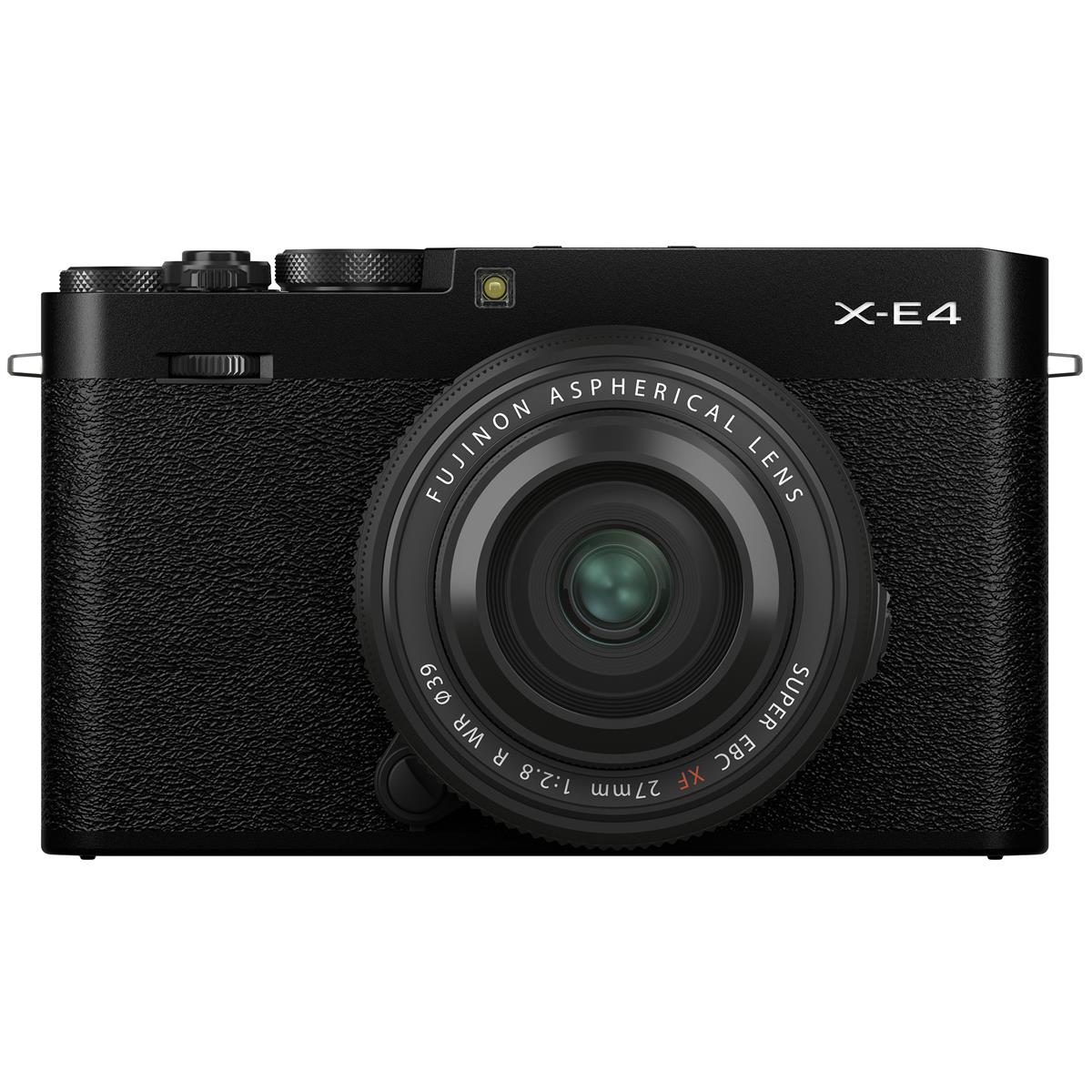 Image of Fujifilm X-E4 Mirrorless Camera with XF 27mm f/2.8 R WR Lens