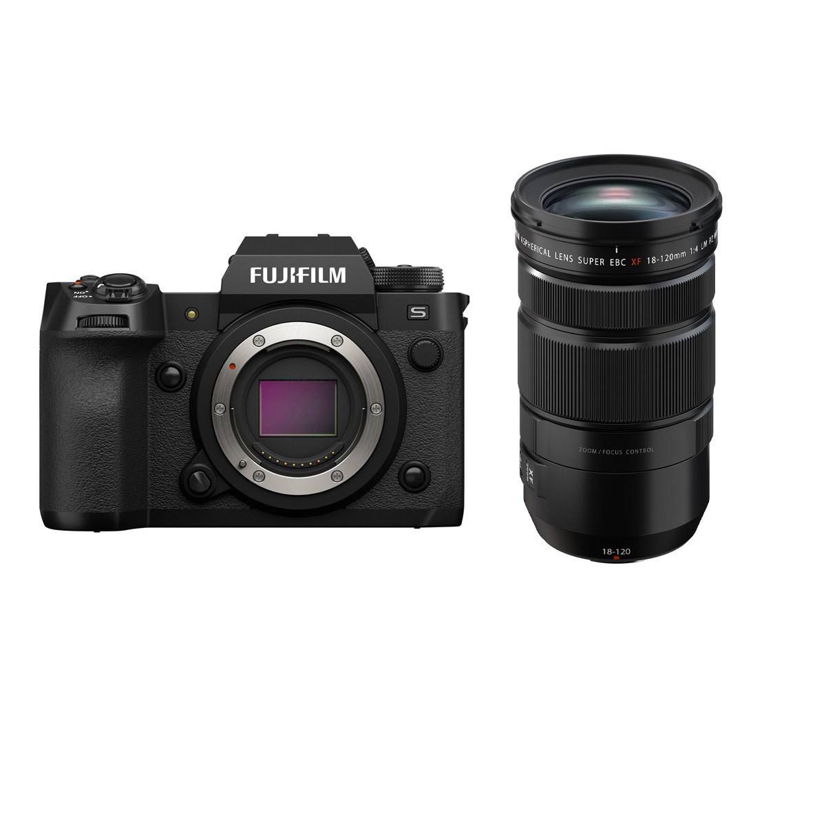 Fujifilm x h2s mirrorless camera with xf 18 120mm f 4 lm pz wr lens