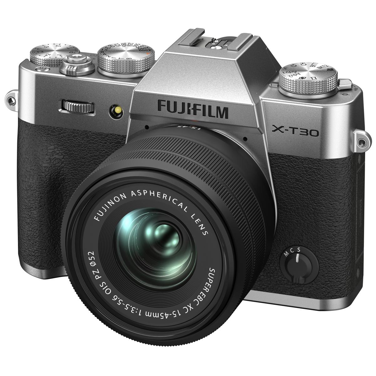 

Fujifilm X-T30 II Mirrorless Digital Camera with XC 15-45mm f/3.5 Lens, Silver