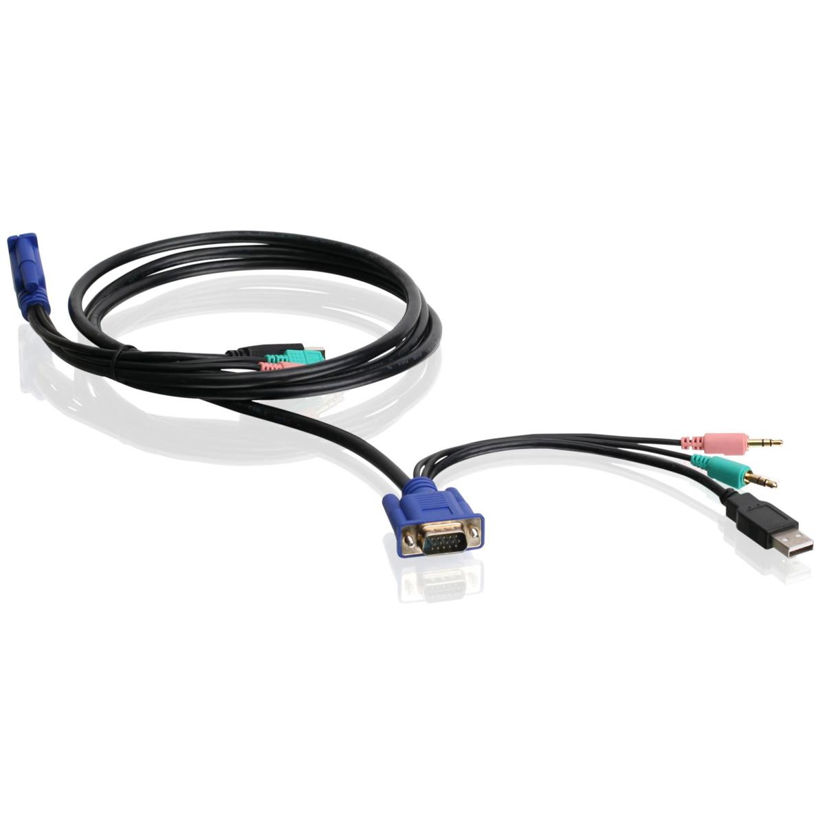 

IOGEAR G2L5102U 6' VGA USB Audio/Mic KVM Cable