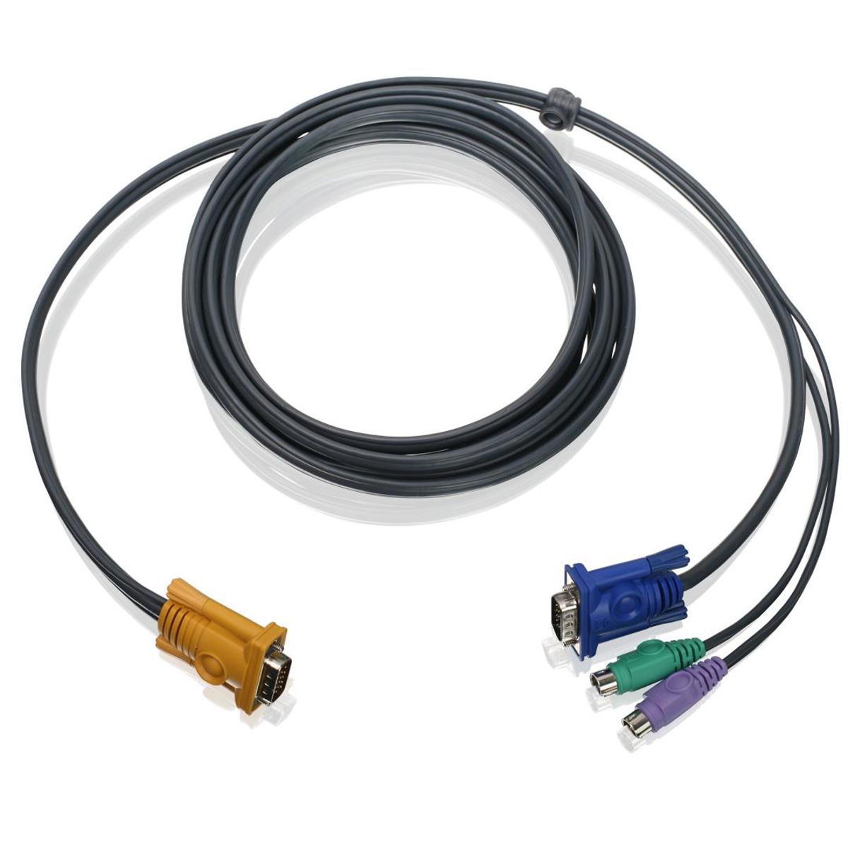 

IOGEAR G2L5202PTAA 6' Bonded Cable with PS/2 and VGA Connections for KVM Switch