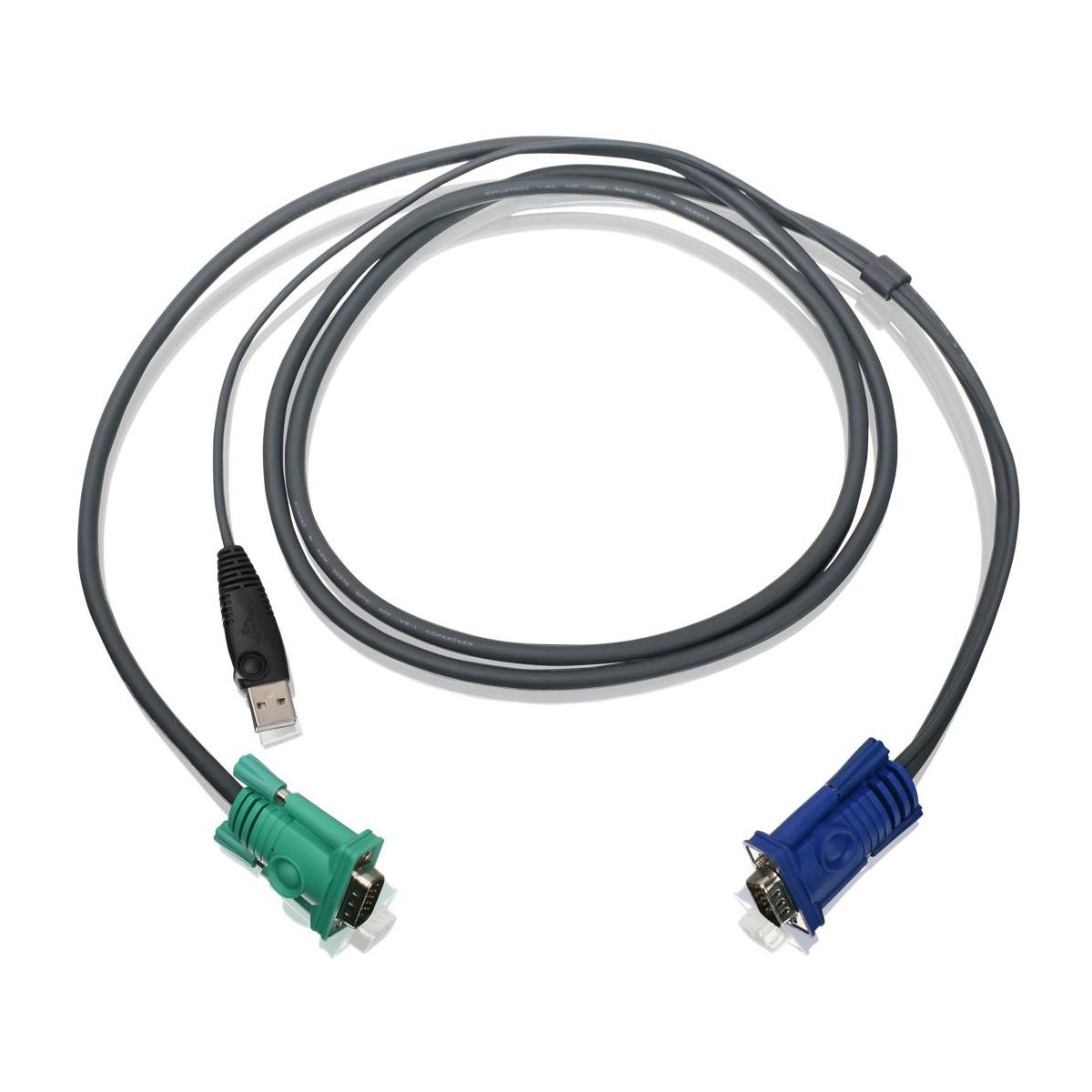 Image of IOGEAR G2L5202U 6' USB KVM Cable for KVM Switch