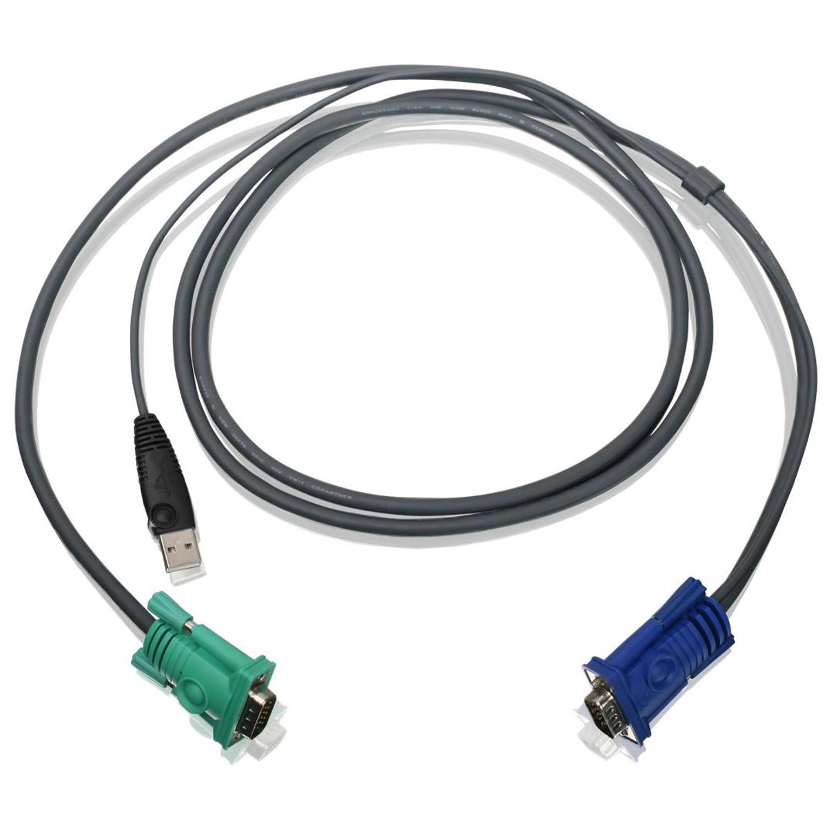 Image of IOGEAR G2L5202U 6' USB KVM Cable for KVM Switch