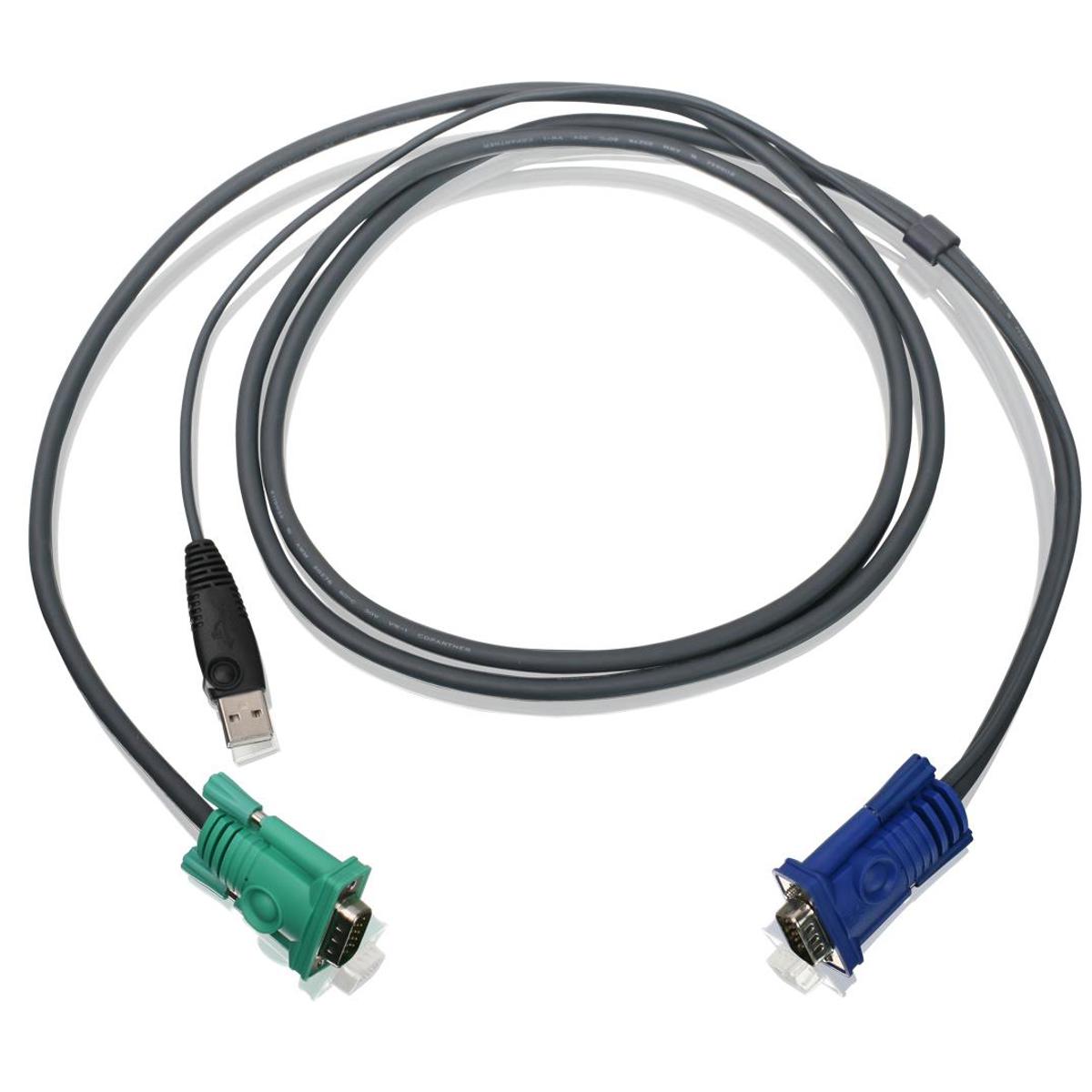

IOGEAR G2L5202UTAA 6' Bonded Cable with USB and VGA Connections for KVM Switch