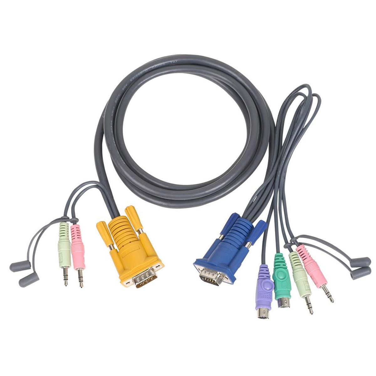 Универсальный кабель PS/2 IOGEAR G2L5302P 6 Micro-Lite для KVM-коммутаторов